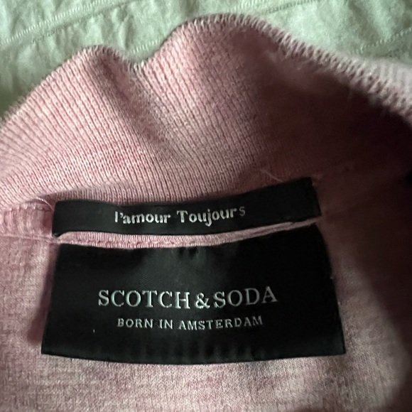 Premium Scotch and Soda L’Amour Toujours Heathered Top - Size S - Pink Heather - Picture 5 of 7